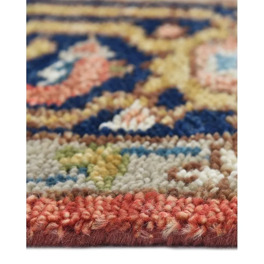 Overton Handmade Traditional Floral Area Rug