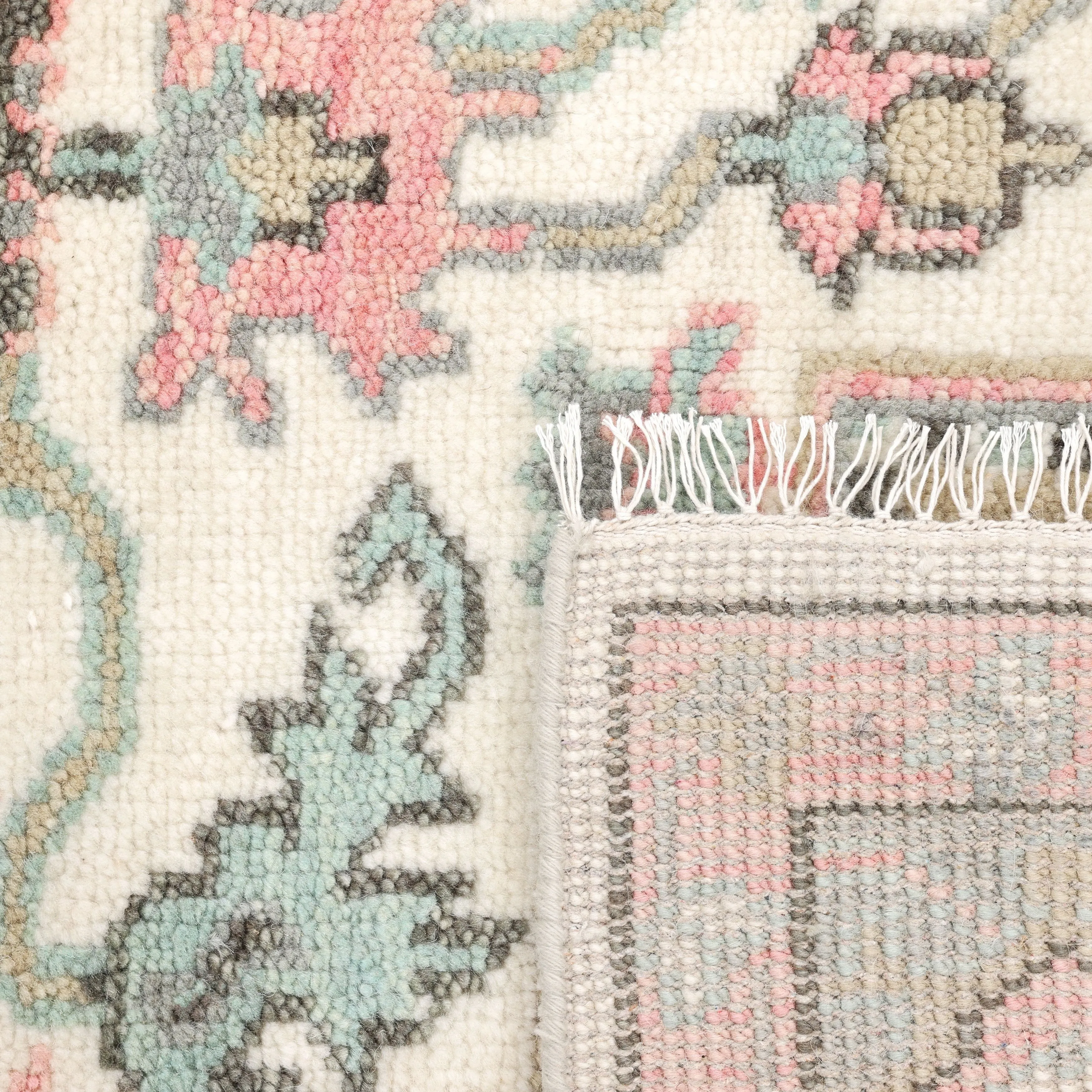Overton Handmade Traditional Floral Area Rug