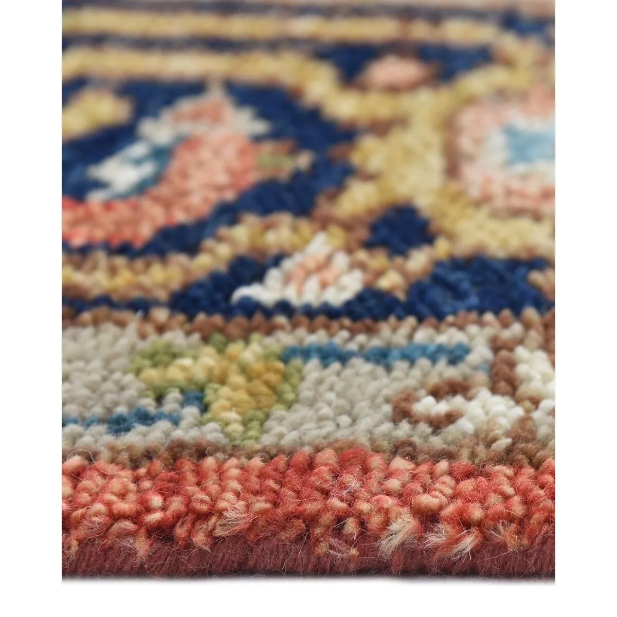 Overton Handmade Traditional Floral Area Rug