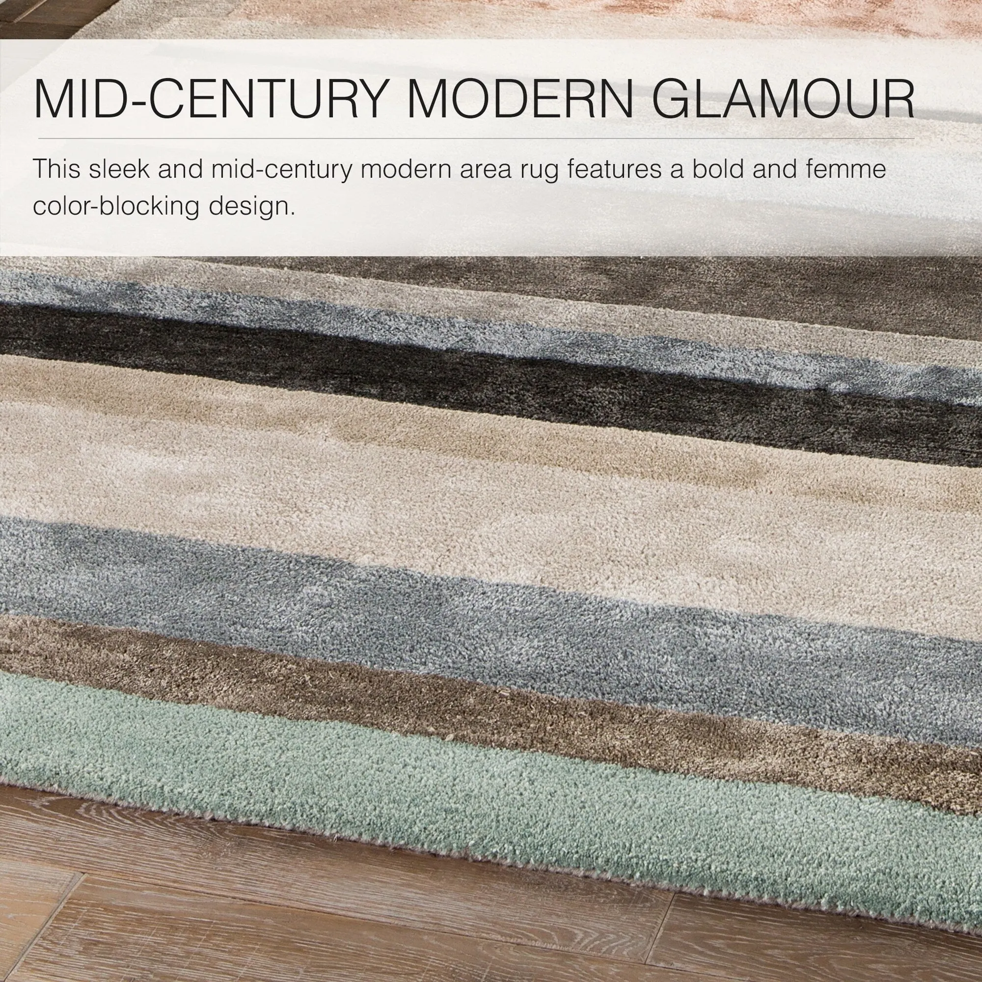 Parallel Handmade Geometric Area Rug
