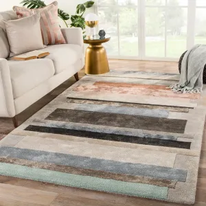 Parallel Handmade Geometric Area Rug