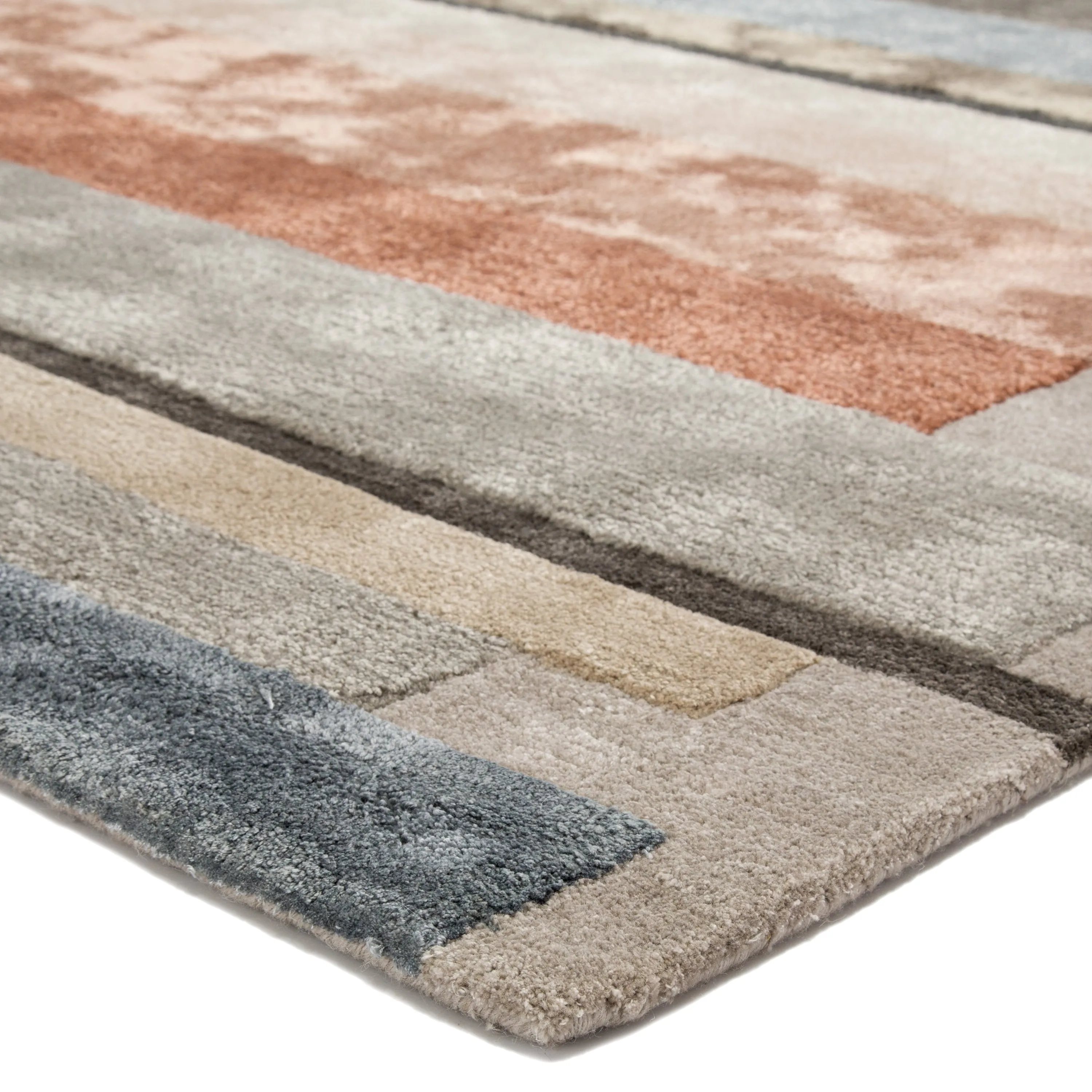 Parallel Handmade Geometric Area Rug