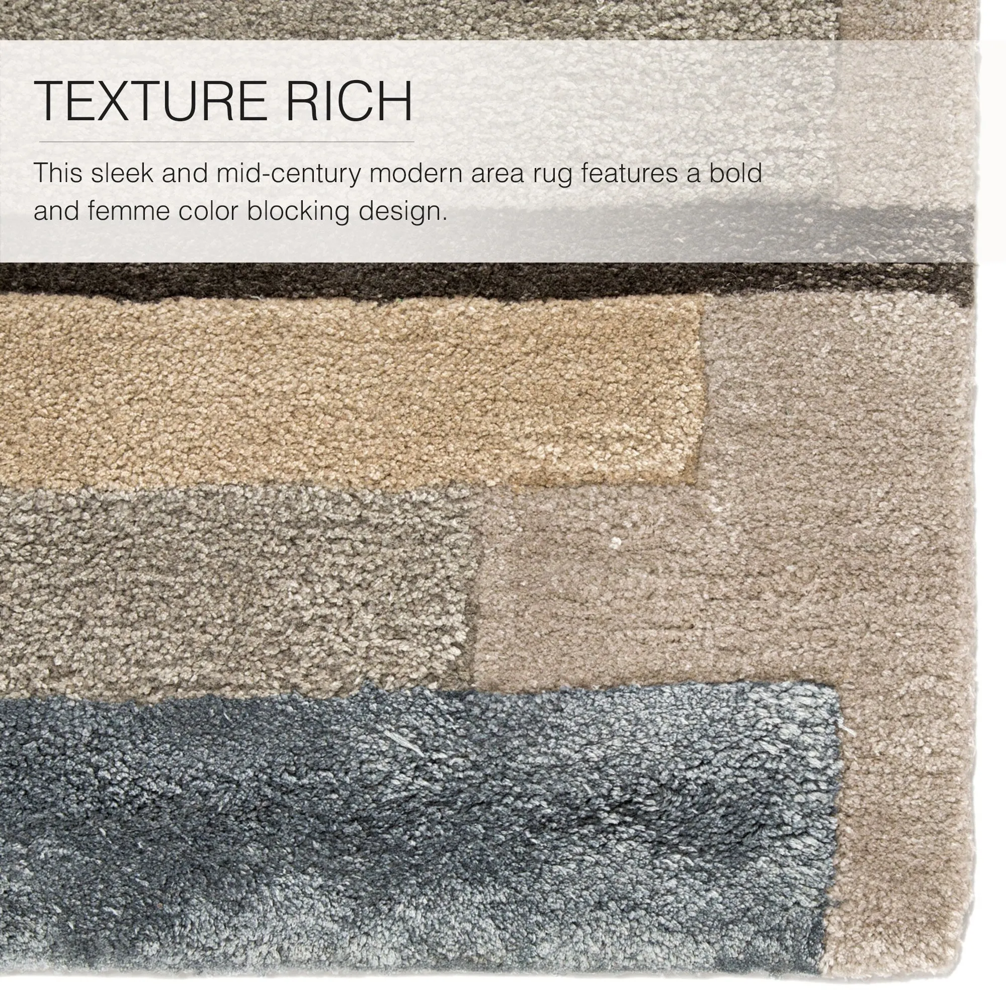 Parallel Handmade Geometric Area Rug