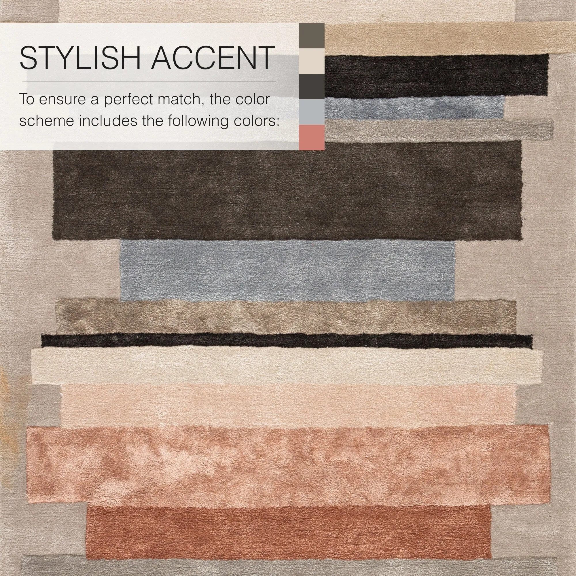Parallel Handmade Geometric Area Rug