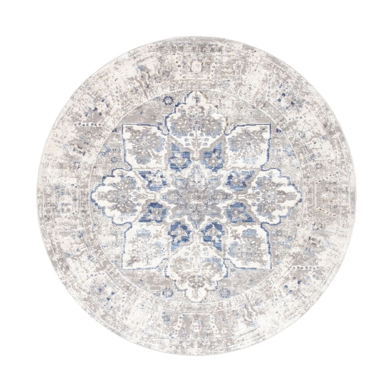 Pasargad Home Turkish Efes Design L. Grey Floral Area Rug