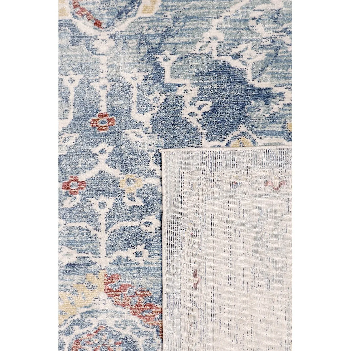 Pasargad Home Turkish Heritage Geometric L.Blue/Beige Area Rug