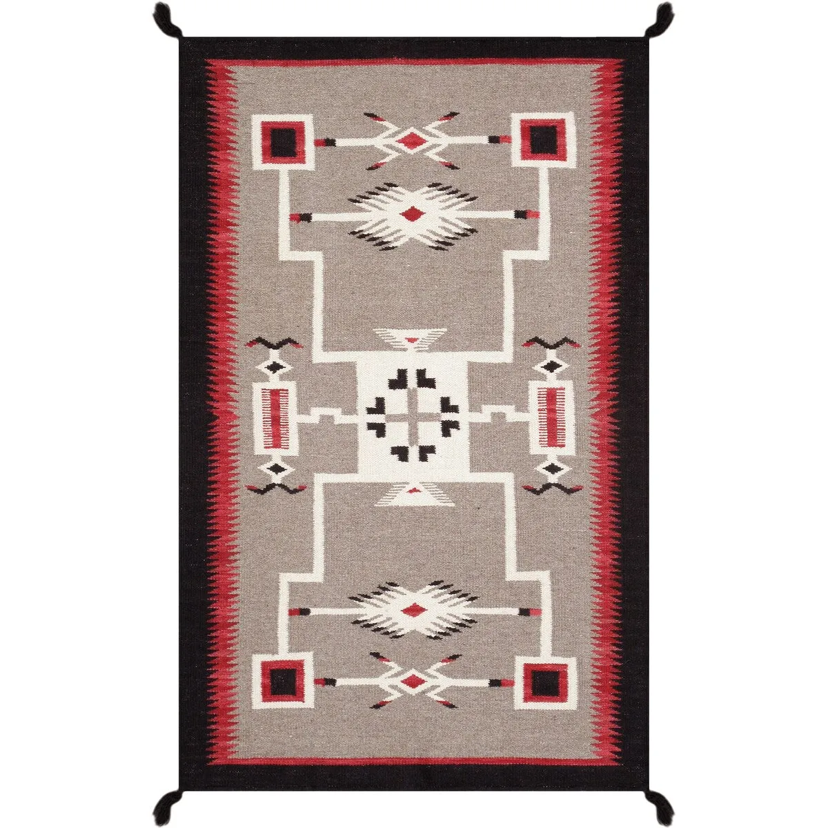 Pasargad Home Tuscany Reversible Wool Mocha Area Rug