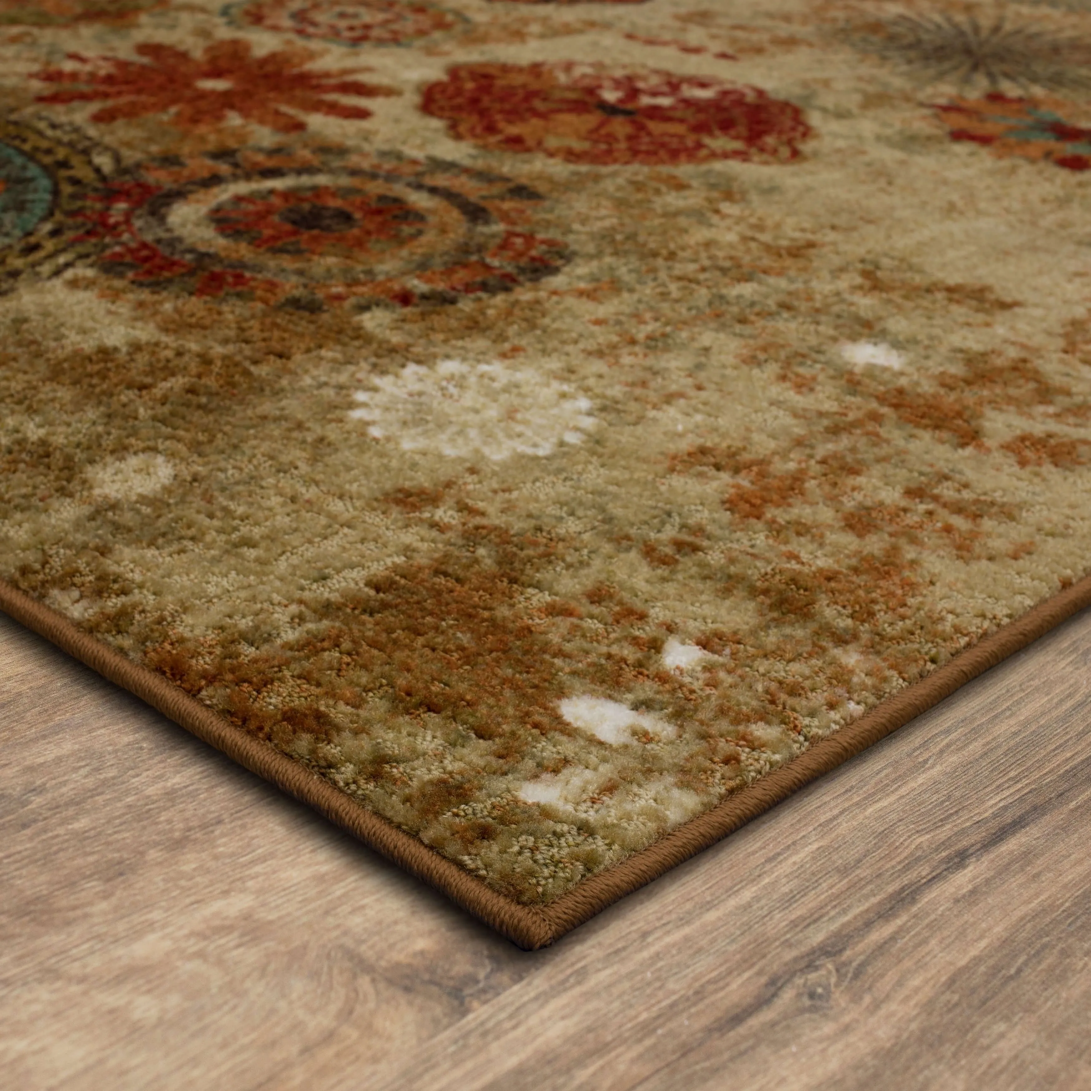 Porch & Den Bexley Floral Medallion Area Rug