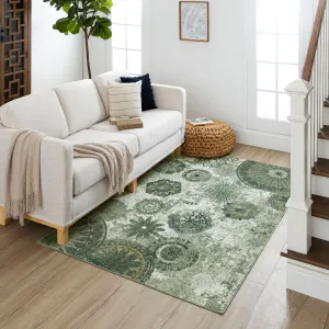 Porch & Den Bexley Floral Medallion Area Rug