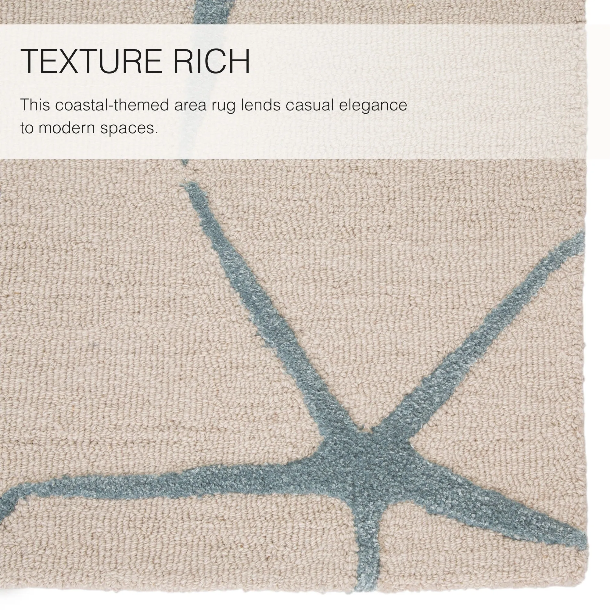 Porch & Den Flotoma Handmade Starfish Area Rug