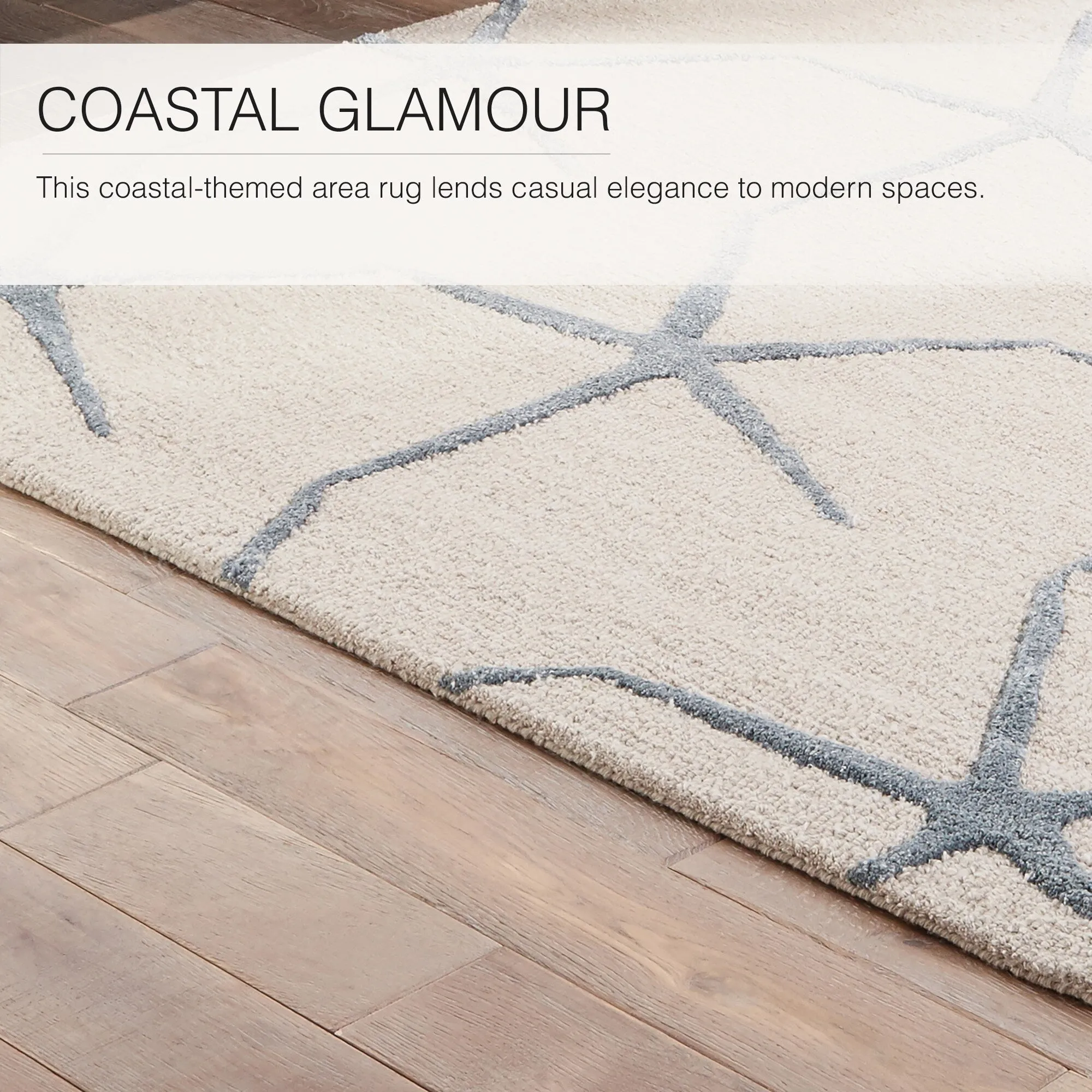 Porch & Den Flotoma Handmade Starfish Area Rug