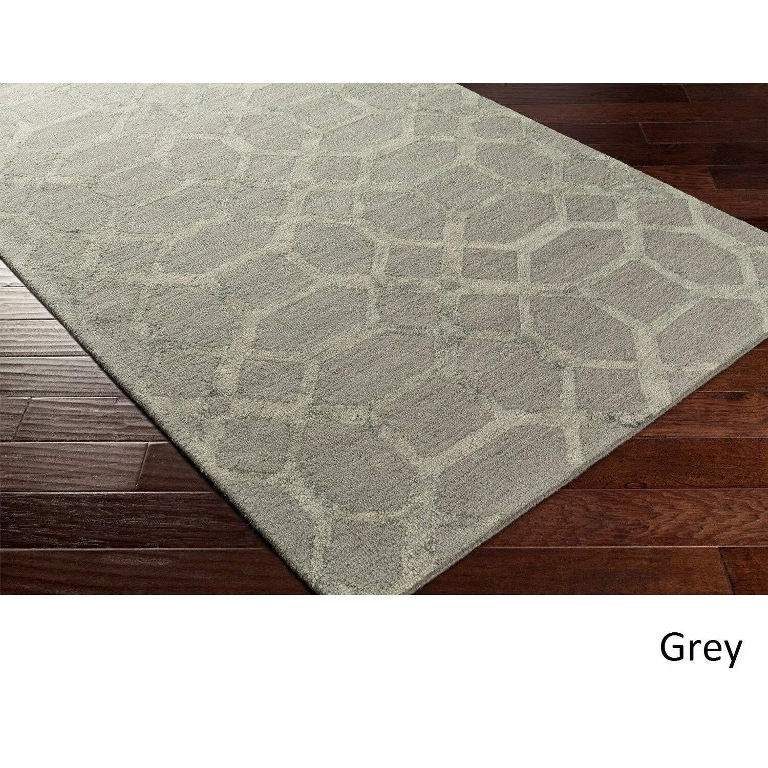 Porch & Den Homewood Hand-tufted Wool Geometric Area Rug