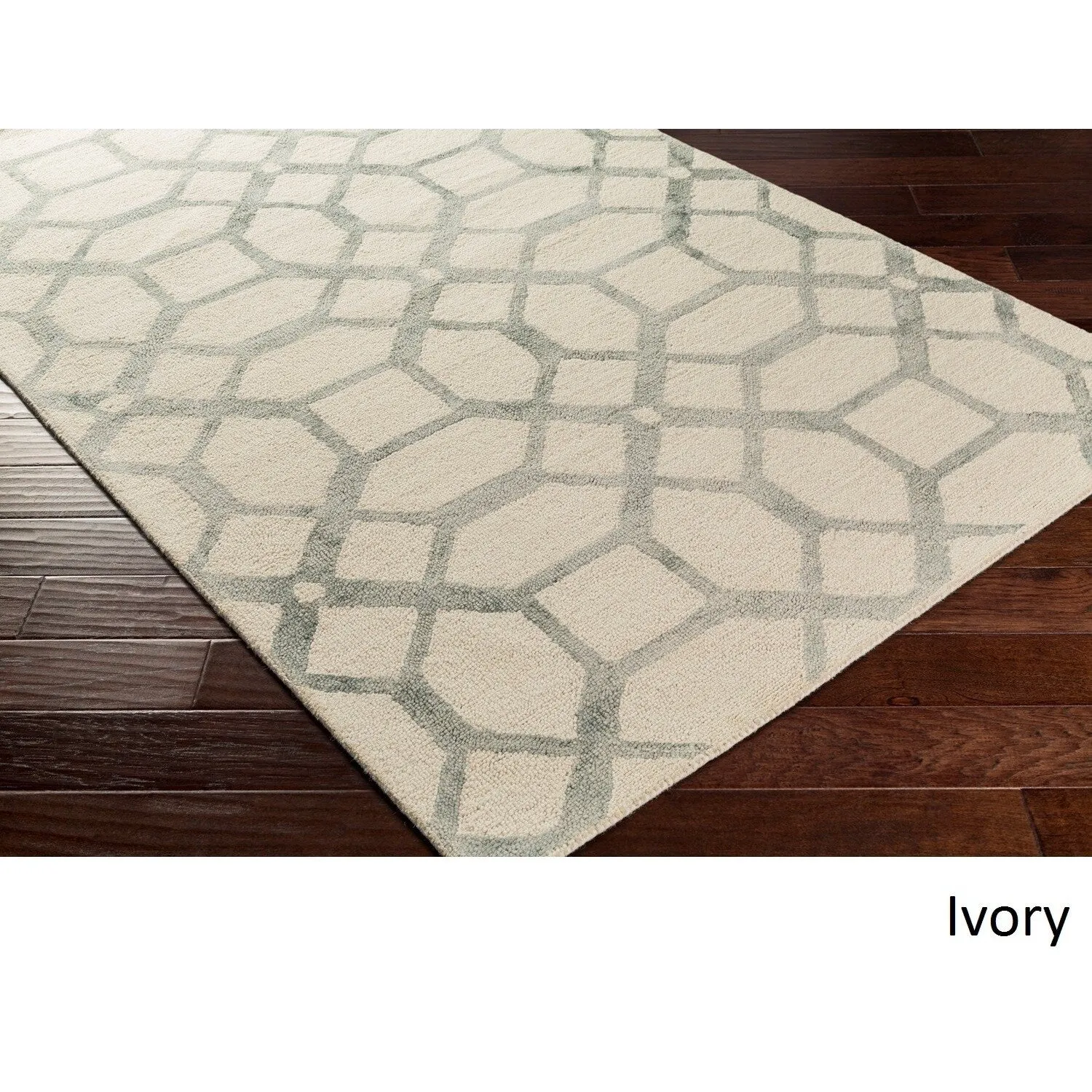 Porch & Den Homewood Hand-tufted Wool Geometric Area Rug