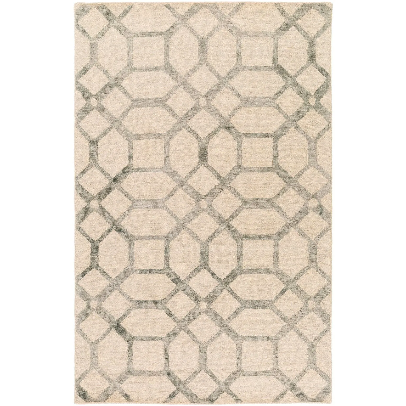 Porch & Den Homewood Hand-tufted Wool Geometric Area Rug