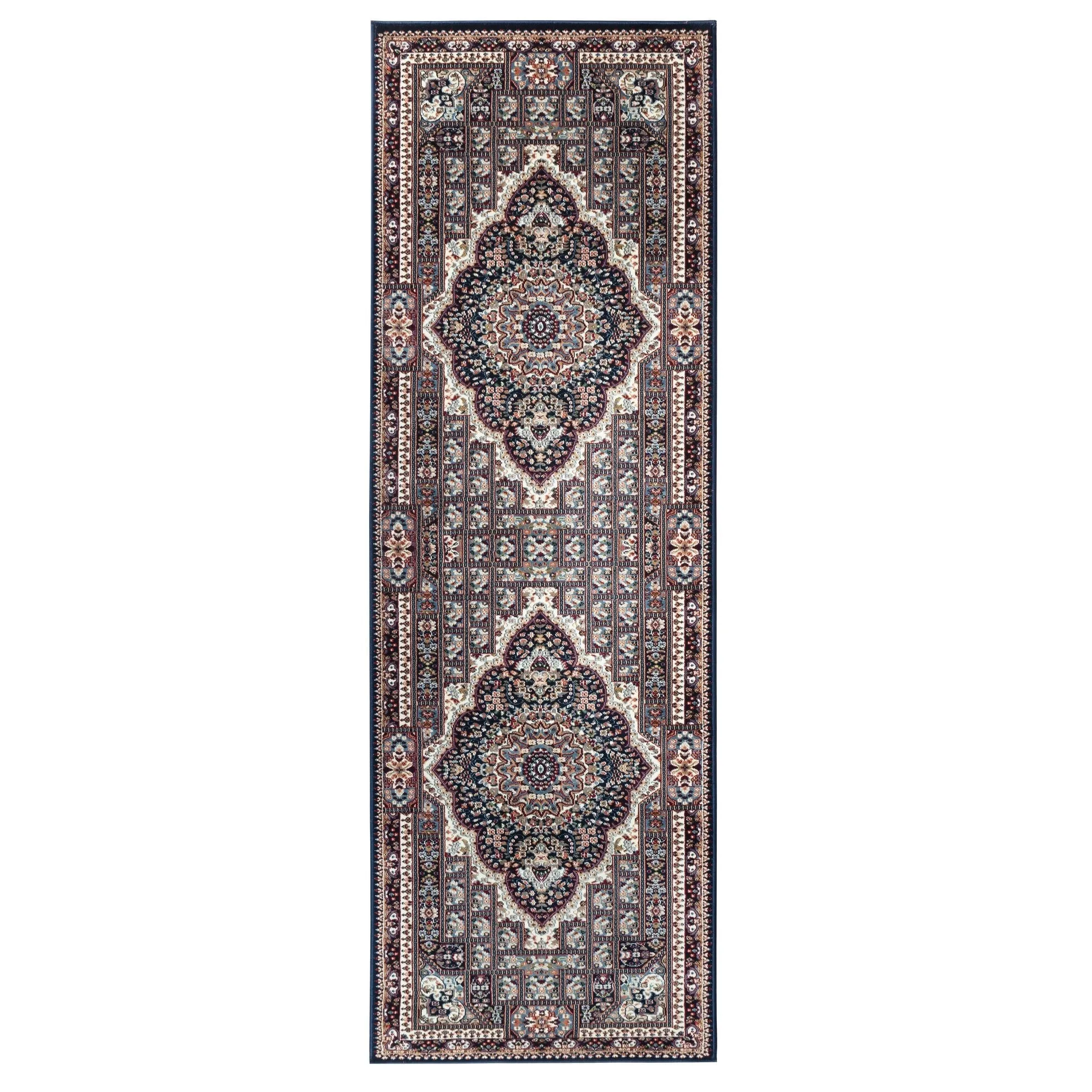 Prime Collection Blue/Cream Traditional Area Rug