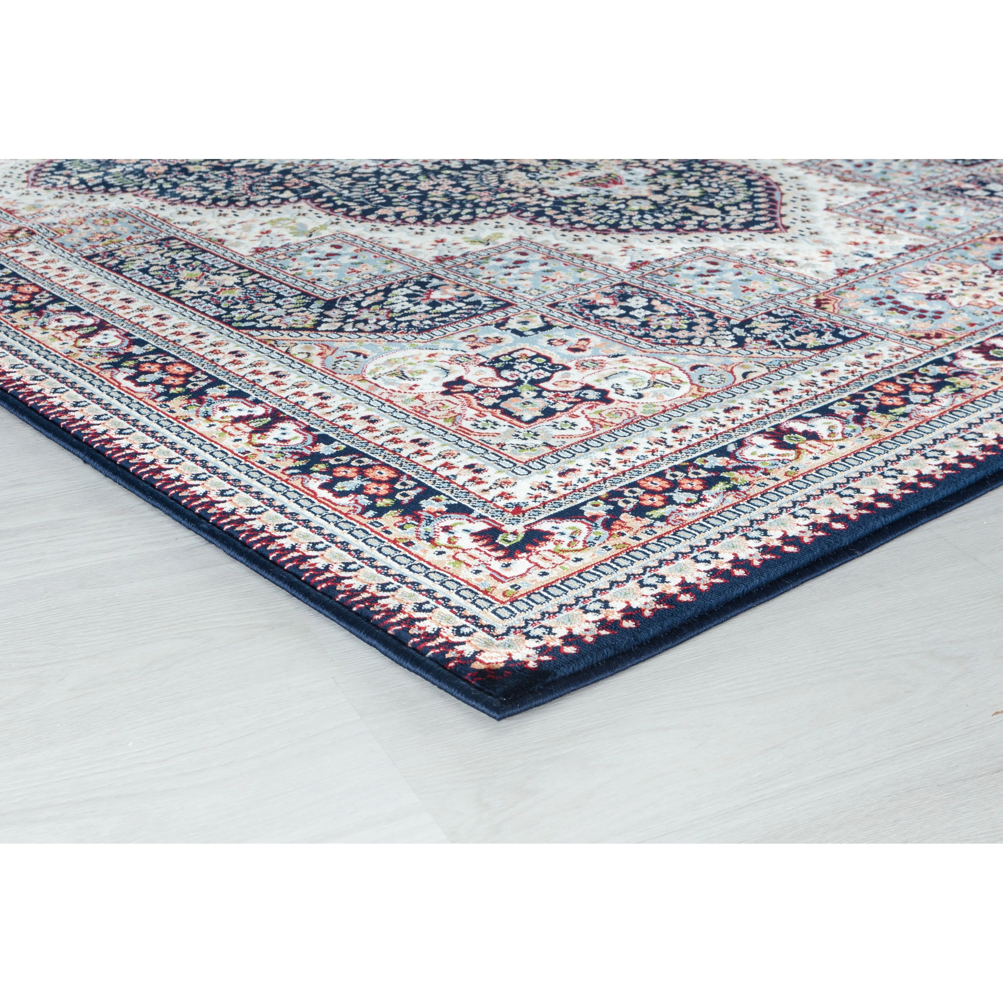 Prime Collection Blue/Cream Traditional Area Rug
