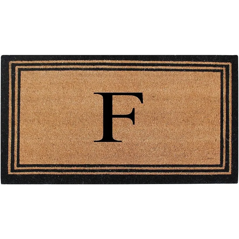 Pure Natural Coir Doormat with Heavy Duty PVC Backing.0.75 Inch Pile Height. Perfect for Outdoor Use
