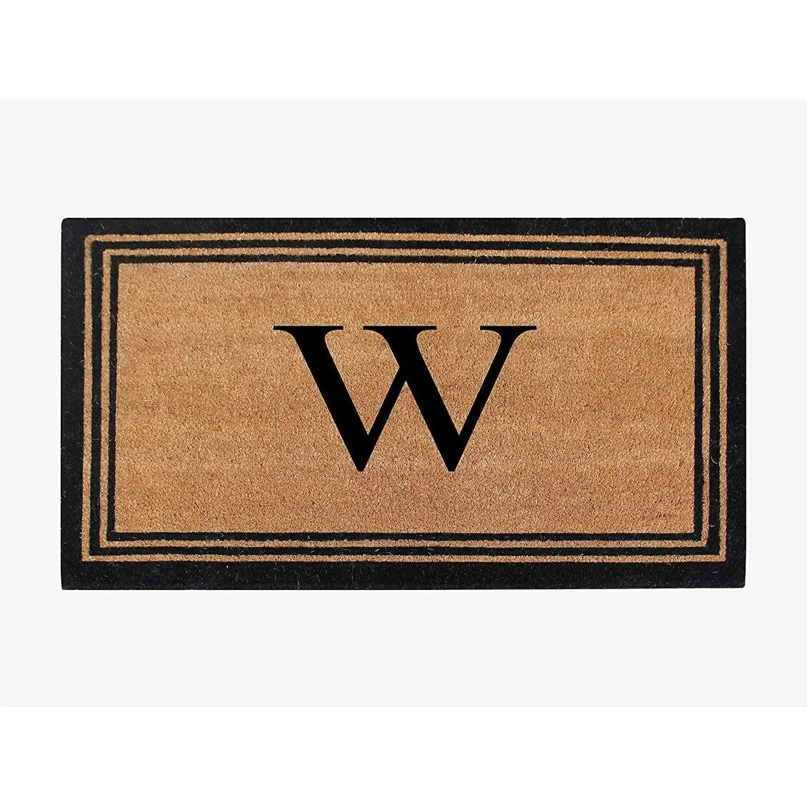 Pure Natural Coir Doormat with Heavy Duty PVC Backing.0.75 Inch Pile Height. Perfect for Outdoor Use