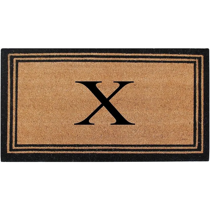 Pure Natural Coir Doormat with Heavy Duty PVC Backing.0.75 Inch Pile Height. Perfect for Outdoor Use