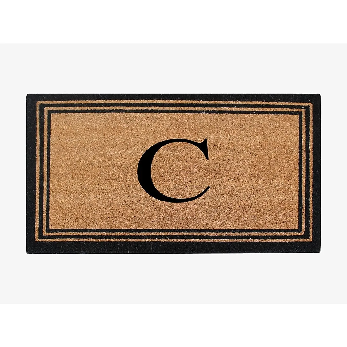 Pure Natural Coir Doormat with Heavy Duty PVC Backing.0.75 Inch Pile Height. Perfect for Outdoor Use