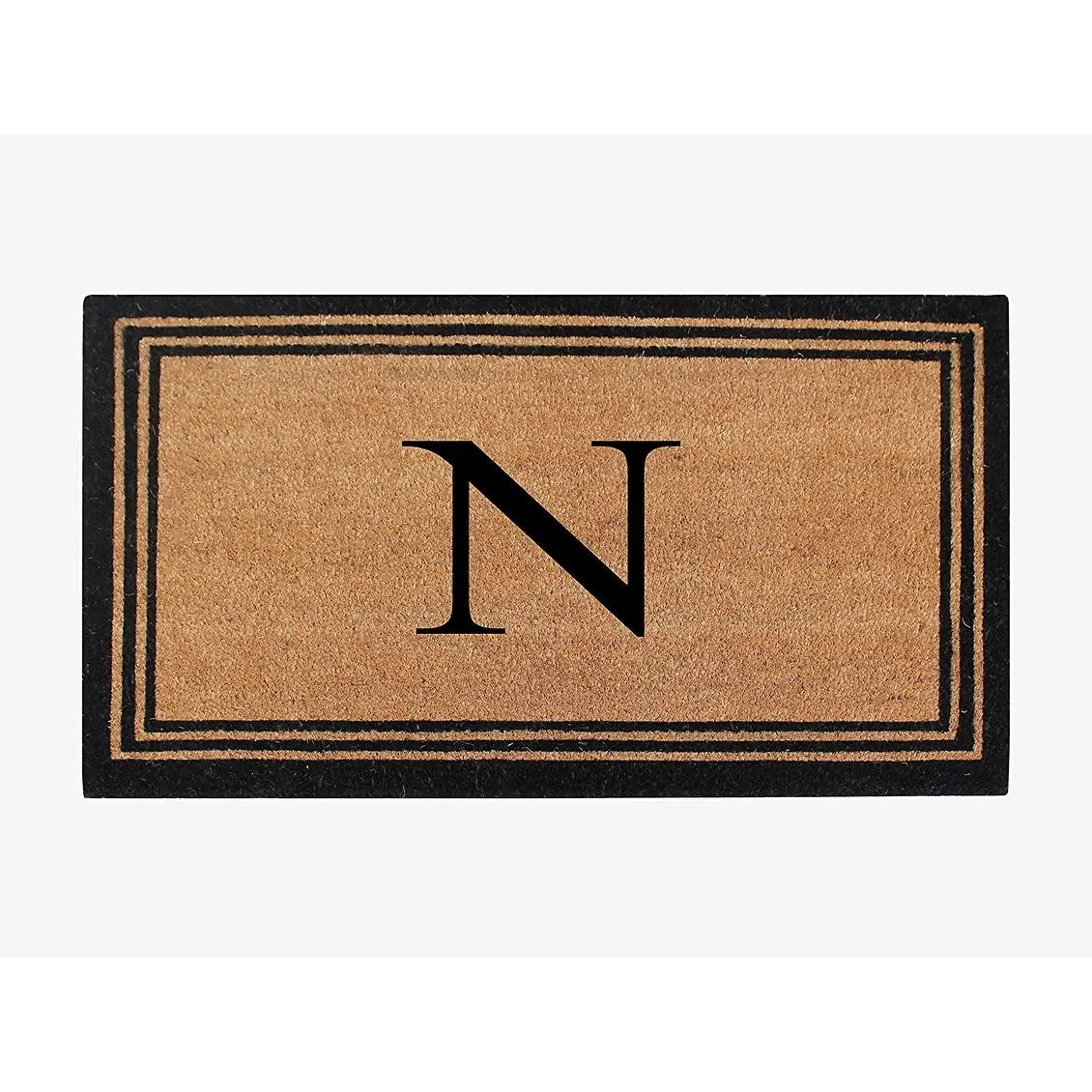 Pure Natural Coir Doormat with Heavy Duty PVC Backing.0.75 Inch Pile Height. Perfect for Outdoor Use