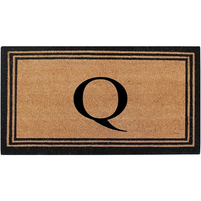 Pure Natural Coir Doormat with Heavy Duty PVC Backing.0.75 Inch Pile Height. Perfect for Outdoor Use