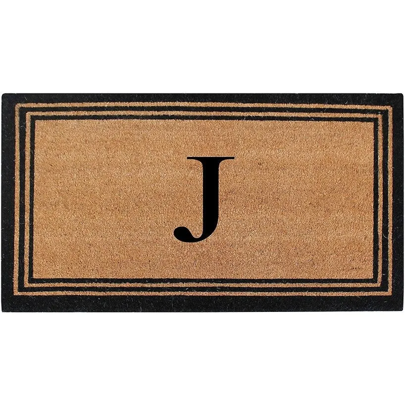 Pure Natural Coir Doormat with Heavy Duty PVC Backing.0.75 Inch Pile Height. Perfect for Outdoor Use