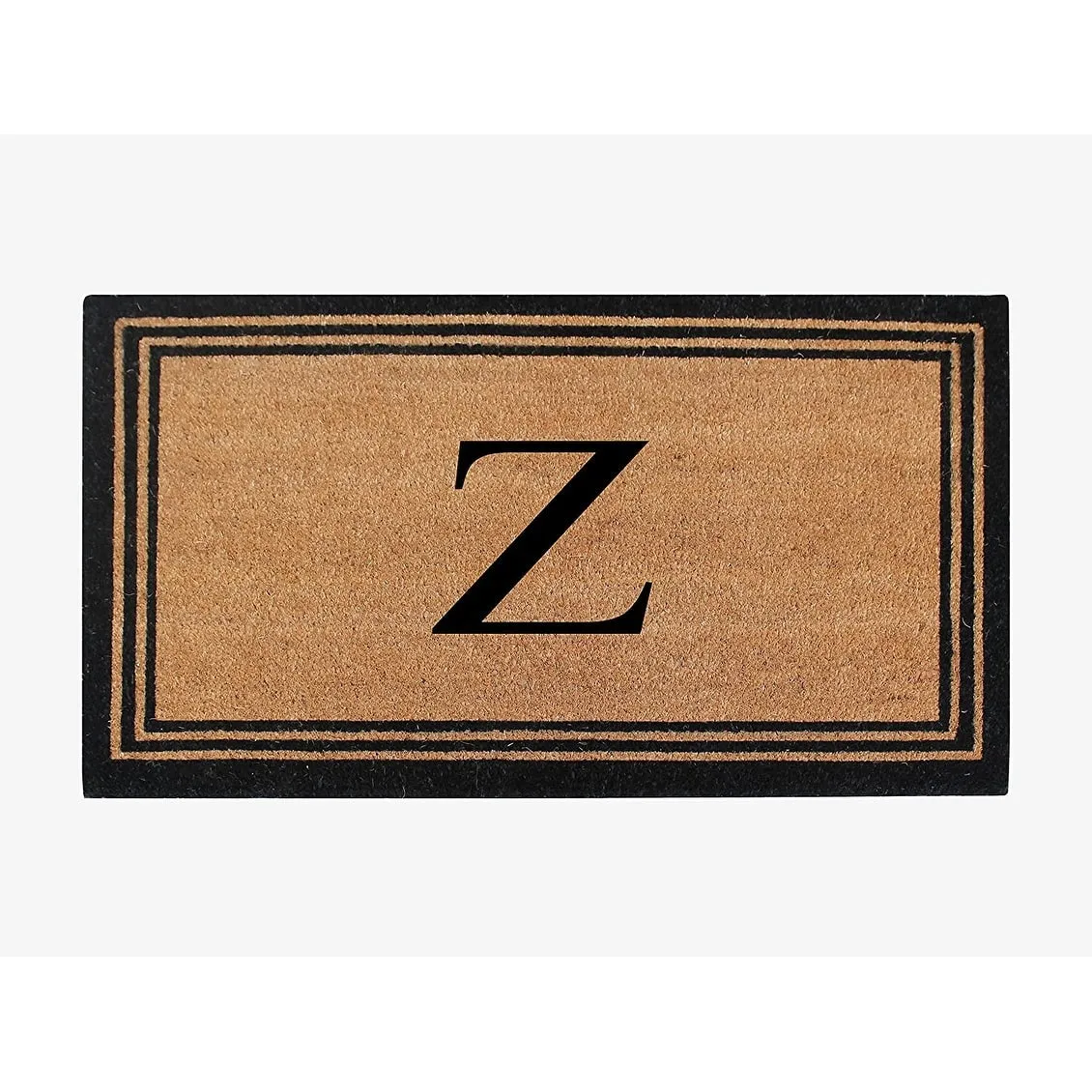 Pure Natural Coir Doormat with Heavy Duty PVC Backing.0.75 Inch Pile Height. Perfect for Outdoor Use
