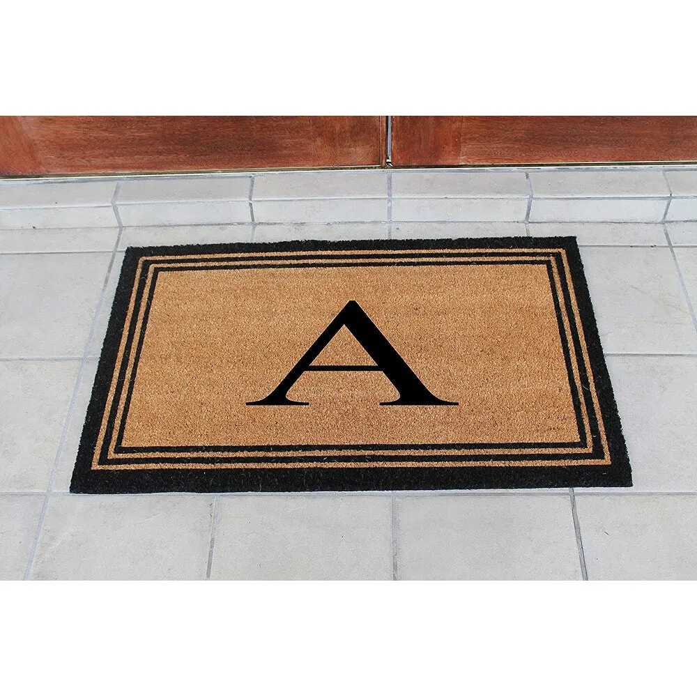 Pure Natural Coir Doormat with Heavy Duty PVC Backing.0.75 Inch Pile Height. Perfect for Outdoor Use