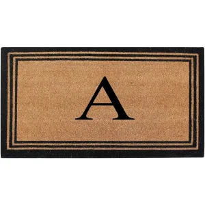 Pure Natural Coir Doormat with Heavy Duty PVC Backing.0.75 Inch Pile Height. Perfect for Outdoor Use