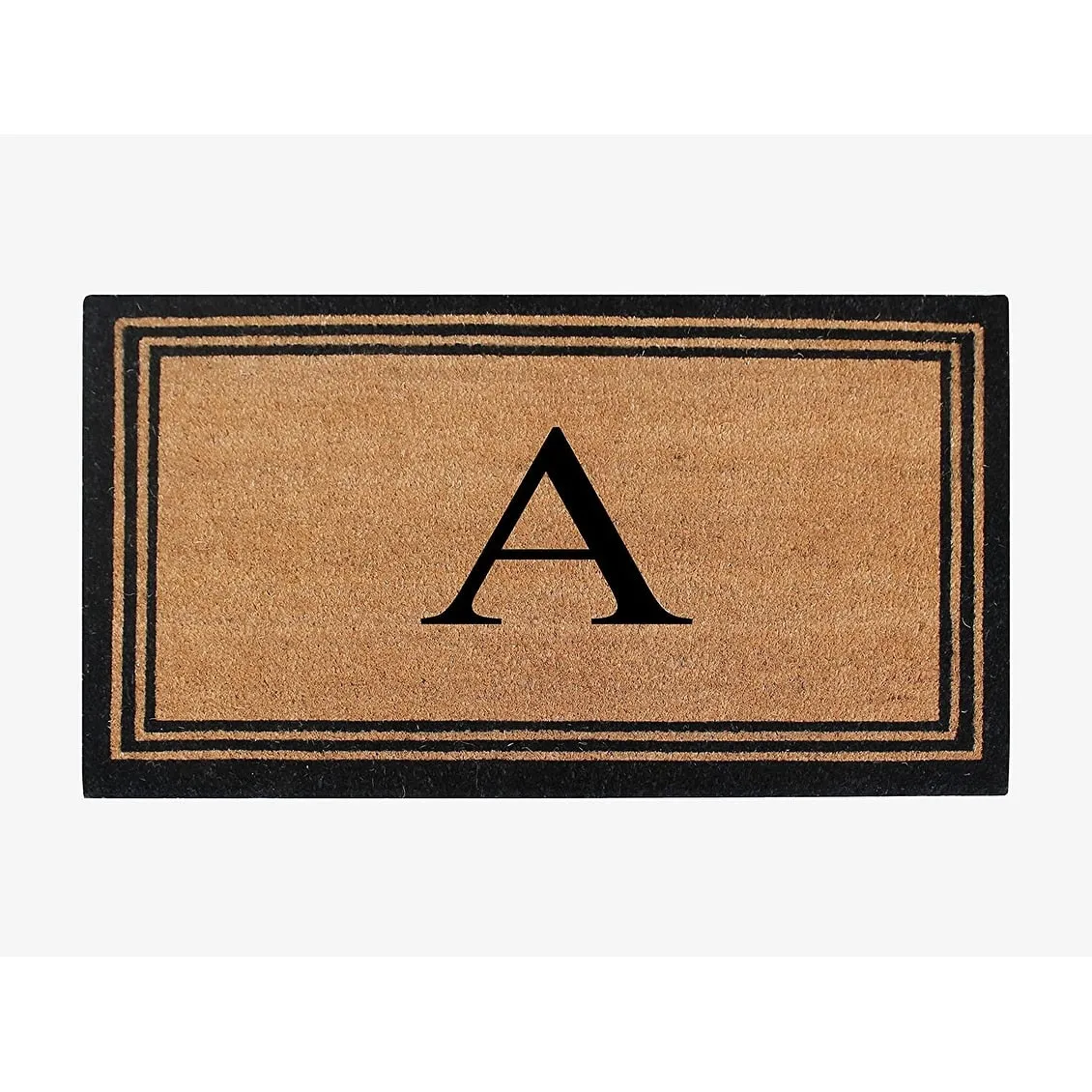 Pure Natural Coir Doormat with Heavy Duty PVC Backing.0.75 Inch Pile Height. Perfect for Outdoor Use