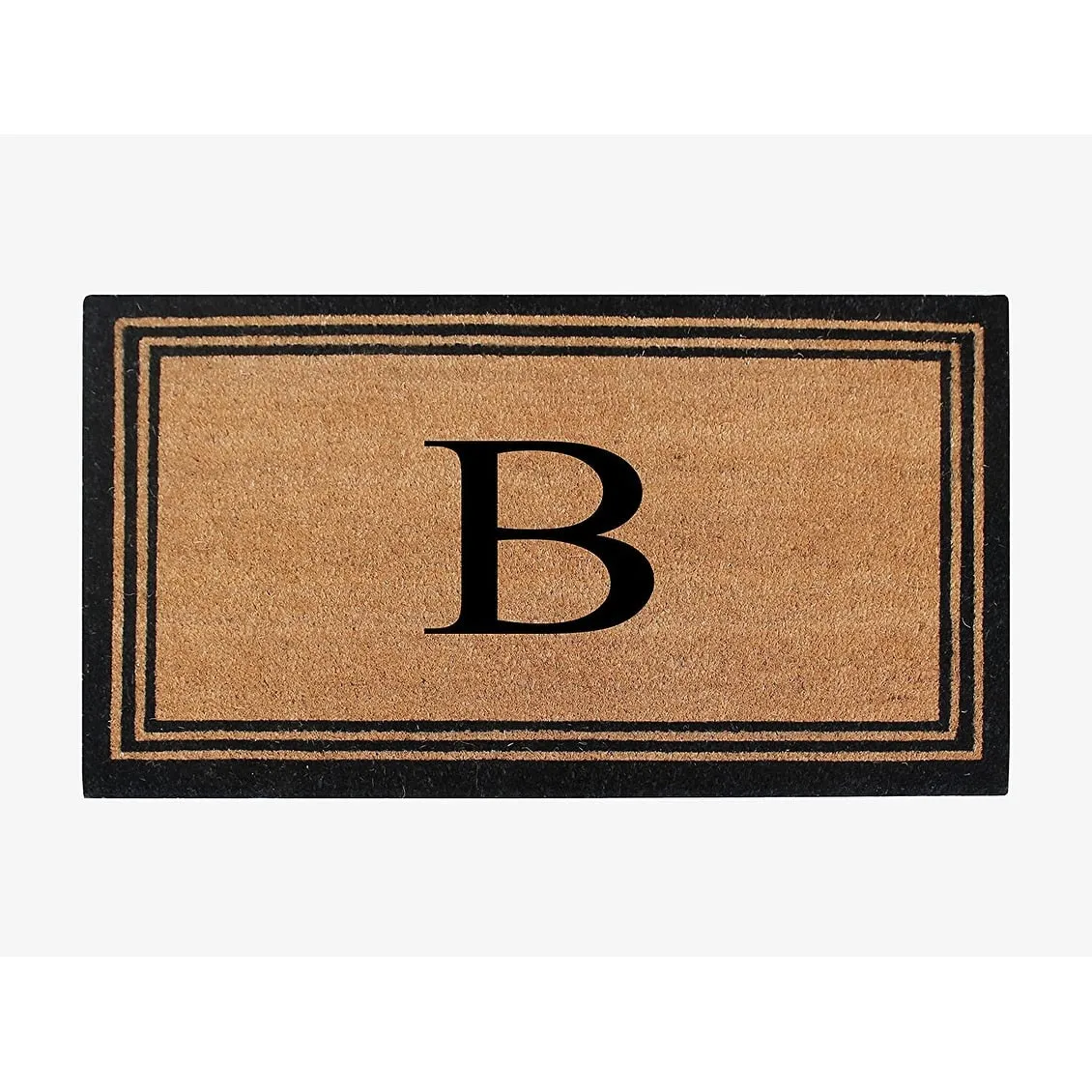 Pure Natural Coir Doormat with Heavy Duty PVC Backing.0.75 Inch Pile Height. Perfect for Outdoor Use
