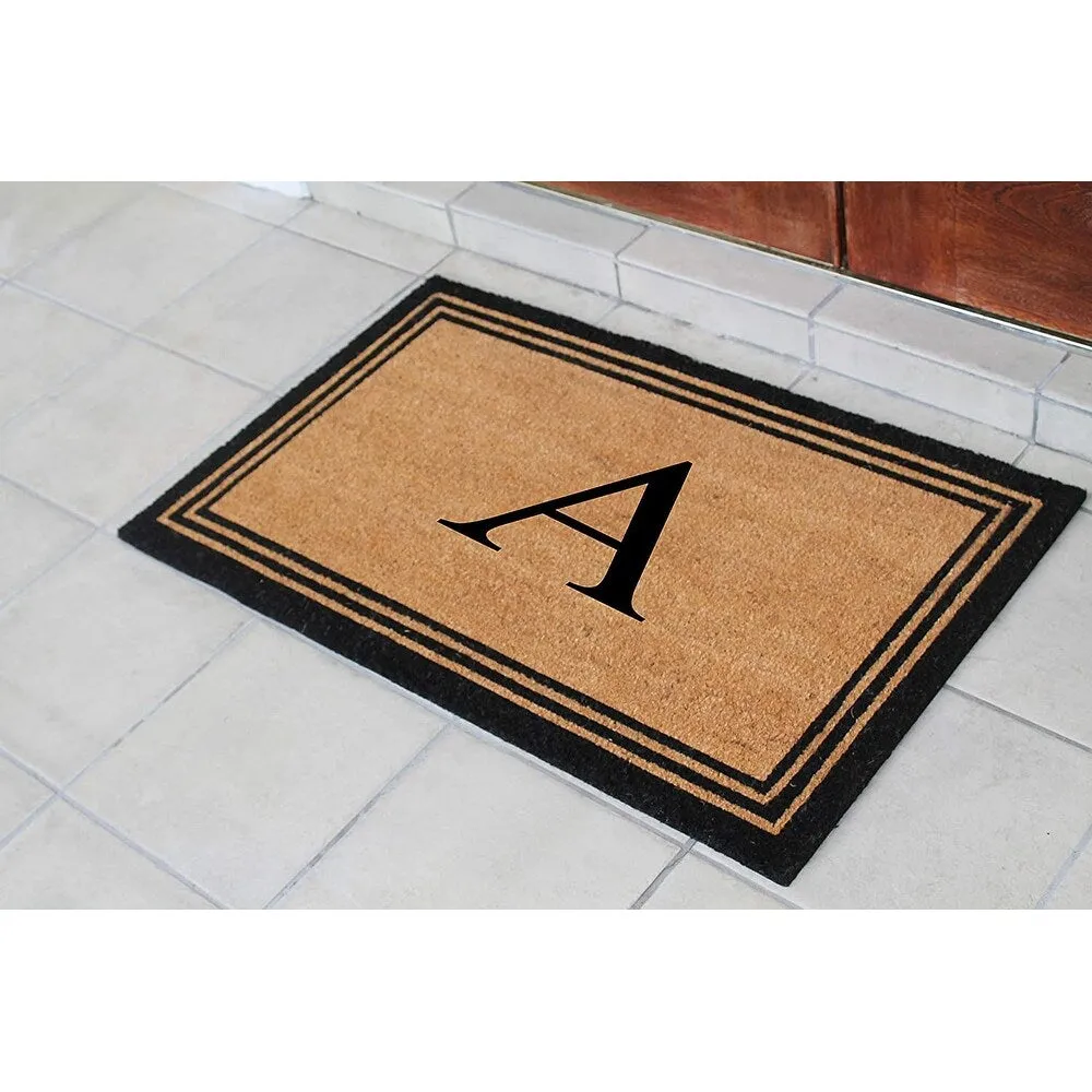 Pure Natural Coir Doormat with Heavy Duty PVC Backing.0.75 Inch Pile Height. Perfect for Outdoor Use