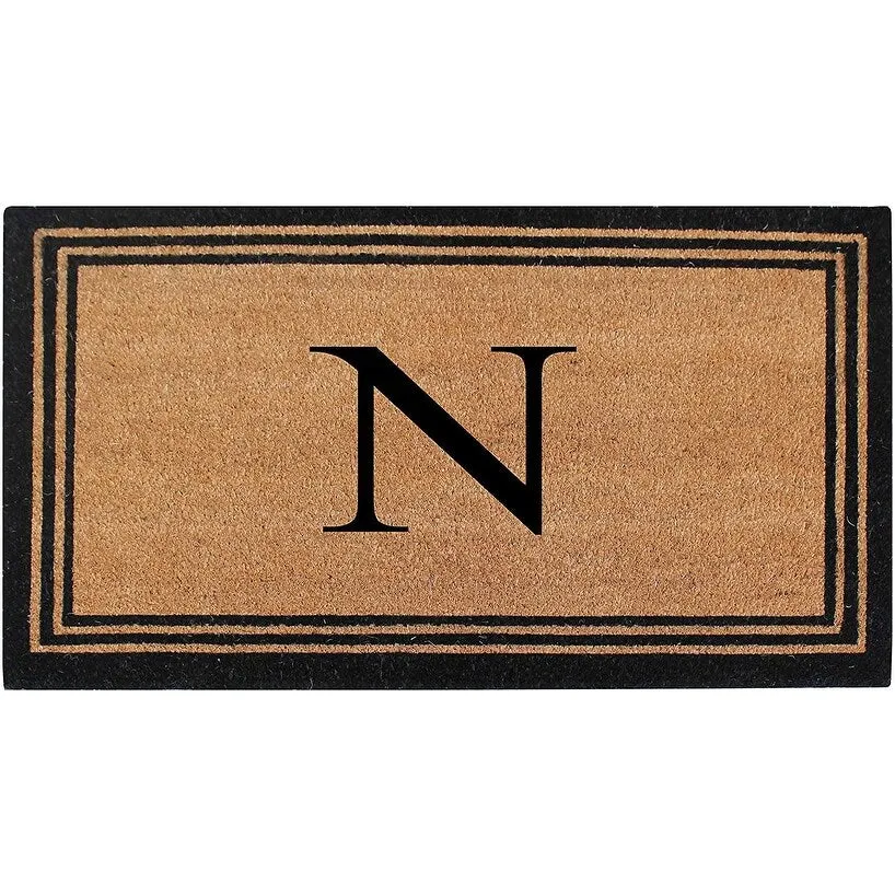 Pure Natural Coir Doormat with Heavy Duty PVC Backing.0.75 Inch Pile Height. Perfect for Outdoor Use