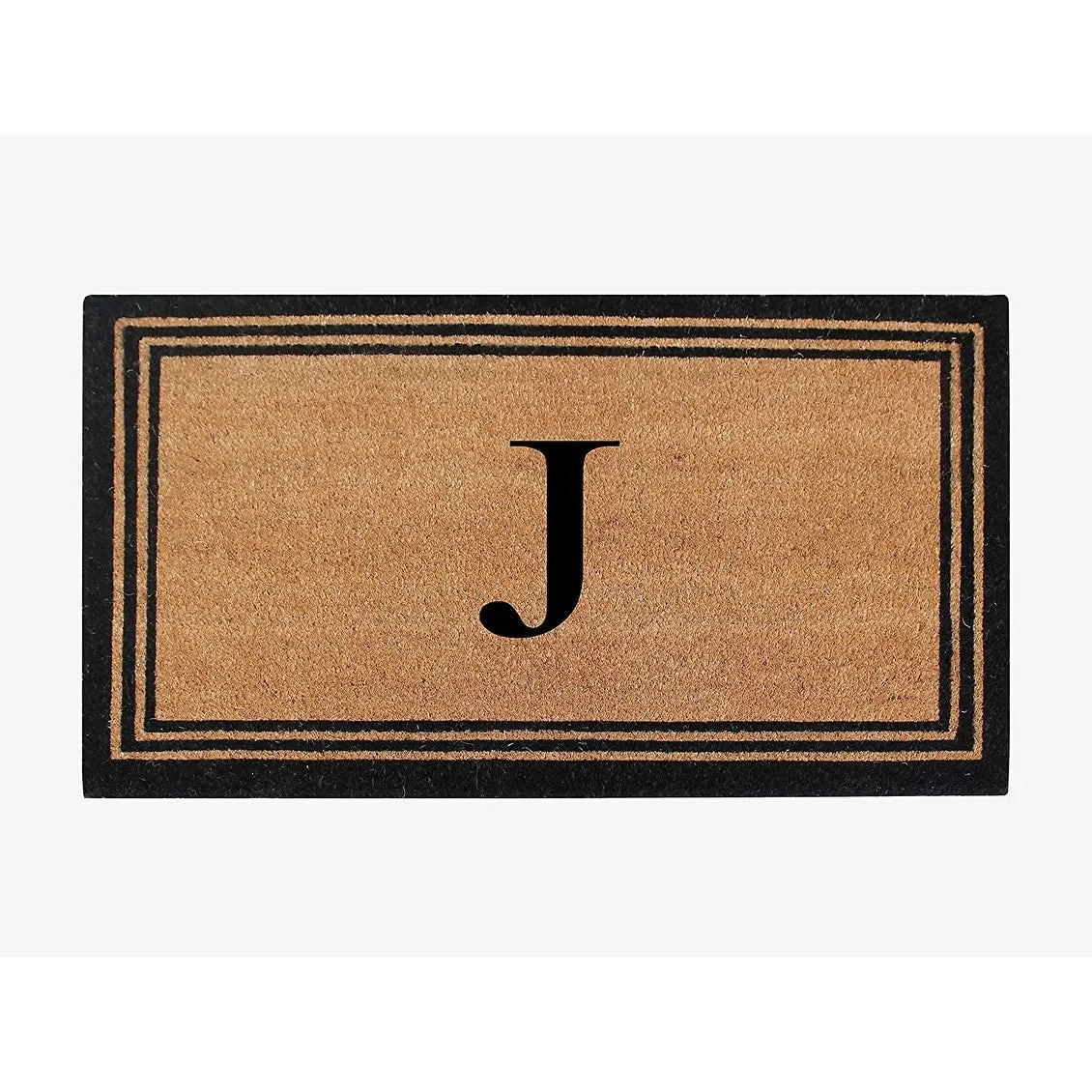 Pure Natural Coir Doormat with Heavy Duty PVC Backing.0.75 Inch Pile Height. Perfect for Outdoor Use