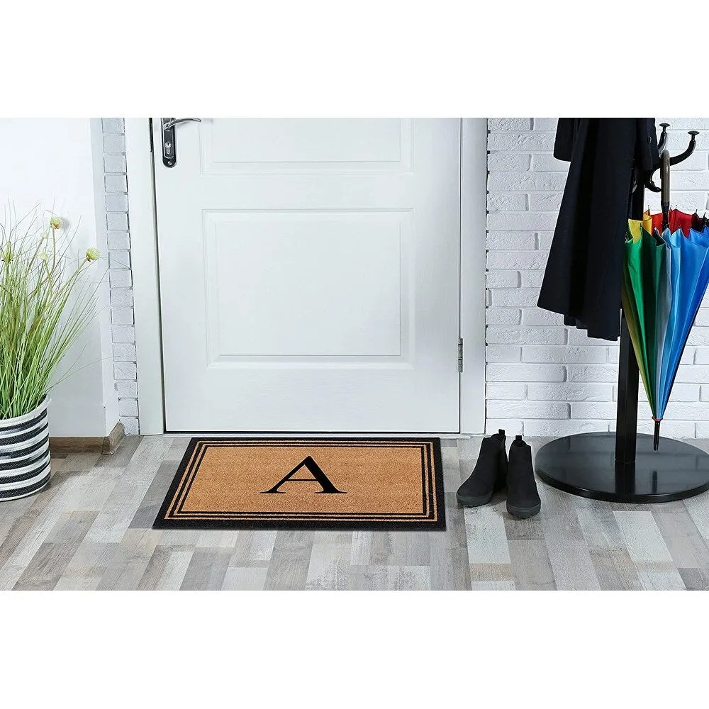 Pure Natural Coir Doormat with Heavy Duty PVC Backing.0.75 Inch Pile Height. Perfect for Outdoor Use