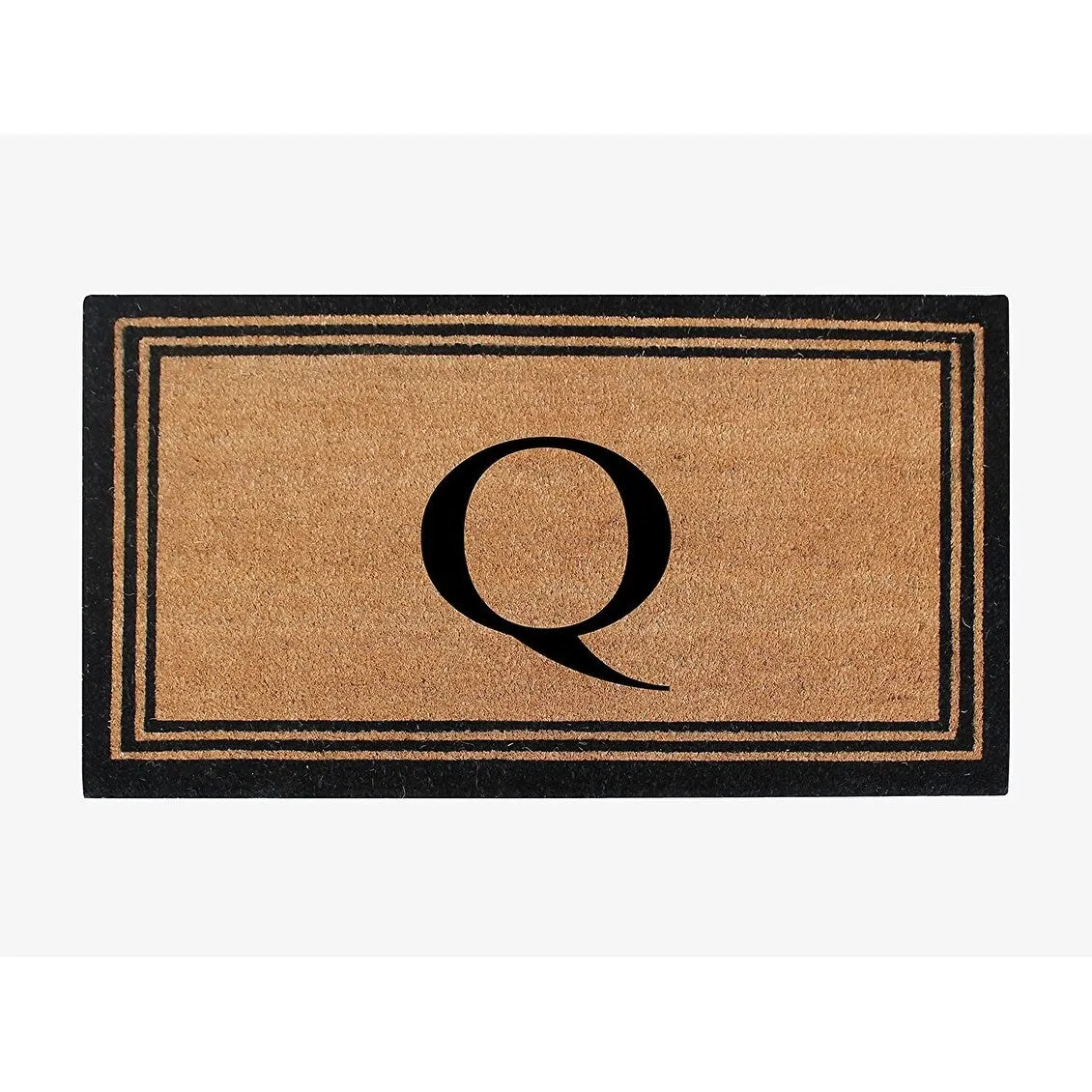Pure Natural Coir Doormat with Heavy Duty PVC Backing.0.75 Inch Pile Height. Perfect for Outdoor Use