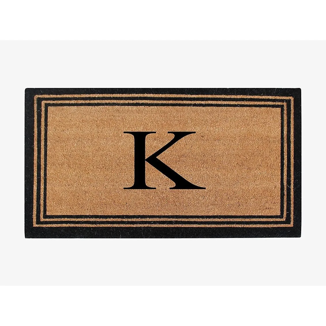 Pure Natural Coir Doormat with Heavy Duty PVC Backing.0.75 Inch Pile Height. Perfect for Outdoor Use