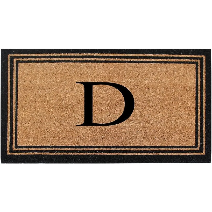 Pure Natural Coir Doormat with Heavy Duty PVC Backing.0.75 Inch Pile Height. Perfect for Outdoor Use