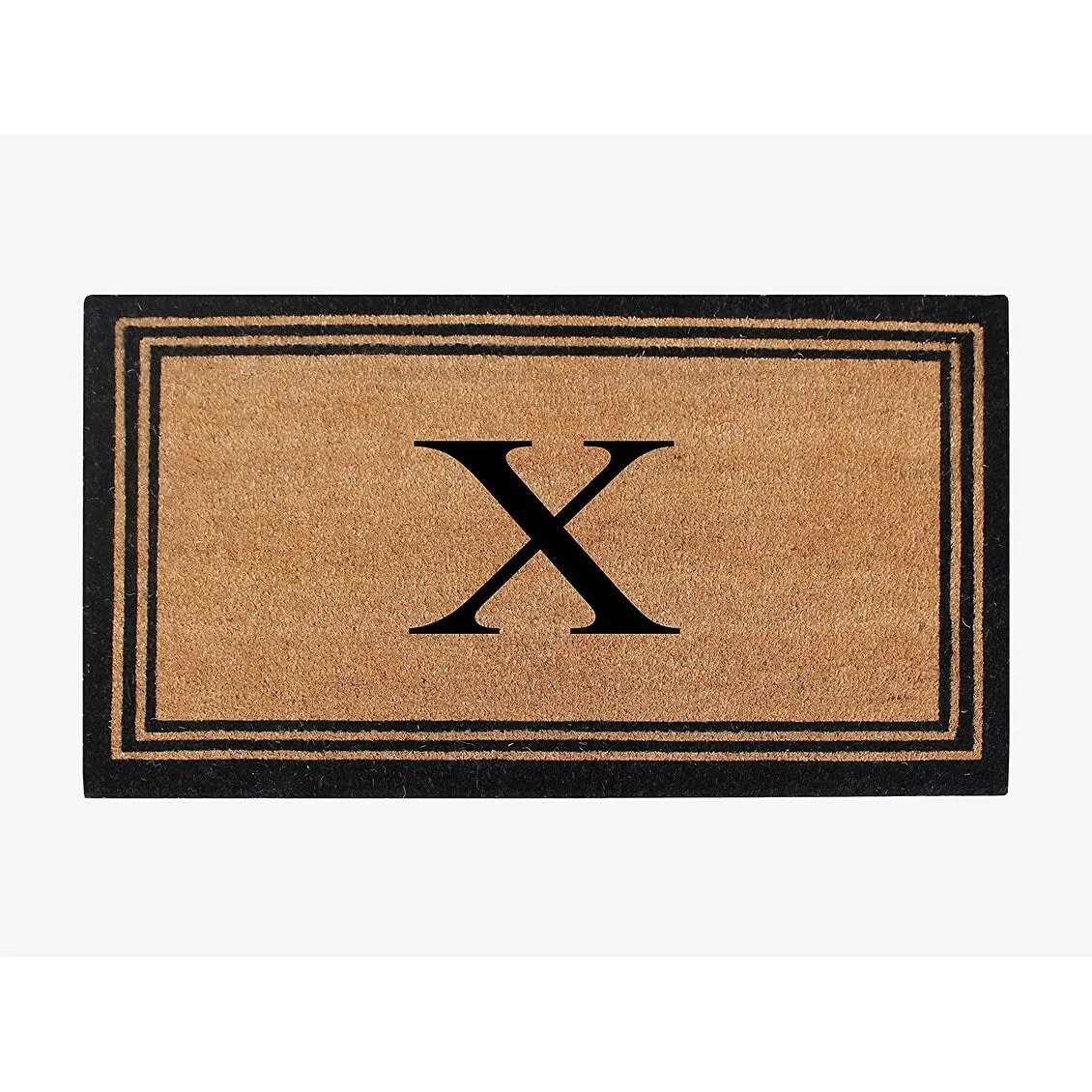 Pure Natural Coir Doormat with Heavy Duty PVC Backing.0.75 Inch Pile Height. Perfect for Outdoor Use