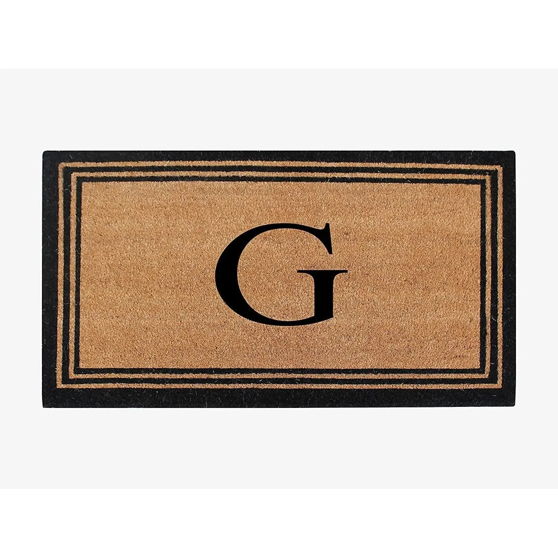 Pure Natural Coir Doormat with Heavy Duty PVC Backing.0.75 Inch Pile Height. Perfect for Outdoor Use
