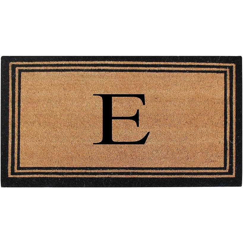 Pure Natural Coir Doormat with Heavy Duty PVC Backing.0.75 Inch Pile Height. Perfect for Outdoor Use