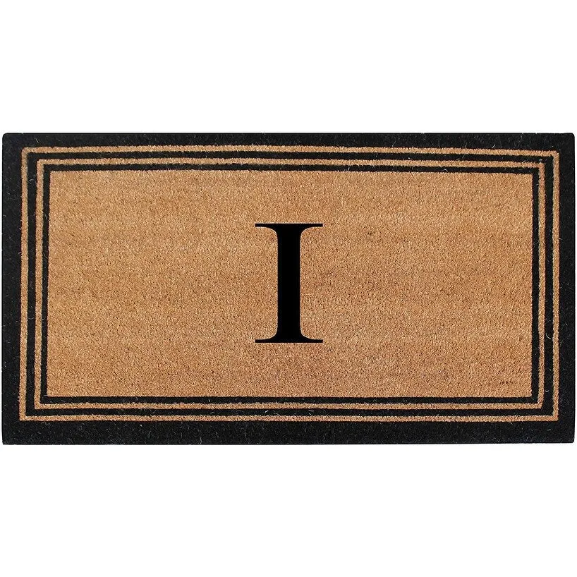 Pure Natural Coir Doormat with Heavy Duty PVC Backing.0.75 Inch Pile Height. Perfect for Outdoor Use
