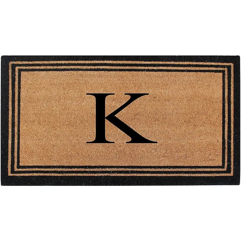 Pure Natural Coir Doormat with Heavy Duty PVC Backing.0.75 Inch Pile Height. Perfect for Outdoor Use