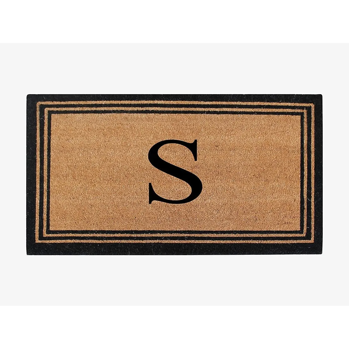 Pure Natural Coir Doormat with Heavy Duty PVC Backing.0.75 Inch Pile Height. Perfect for Outdoor Use