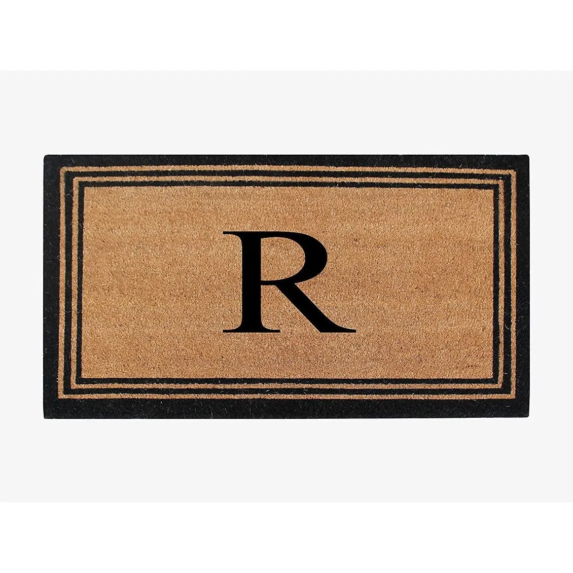 Pure Natural Coir Doormat with Heavy Duty PVC Backing.0.75 Inch Pile Height. Perfect for Outdoor Use