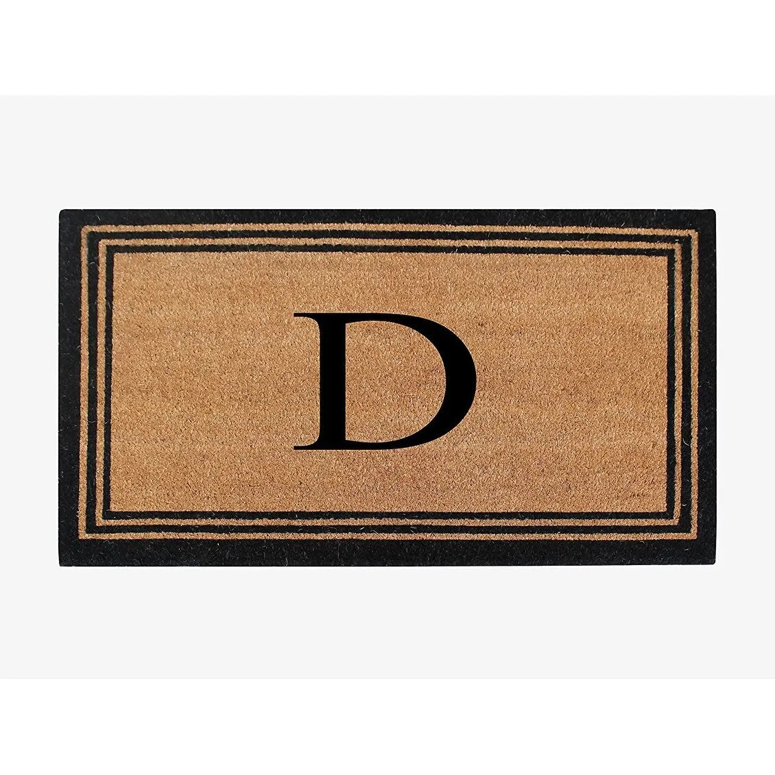 Pure Natural Coir Doormat with Heavy Duty PVC Backing.0.75 Inch Pile Height. Perfect for Outdoor Use