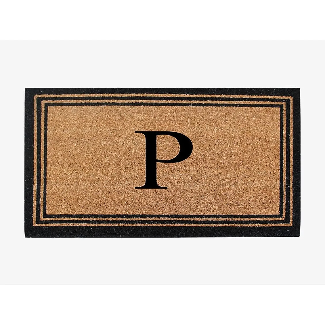 Pure Natural Coir Doormat with Heavy Duty PVC Backing.0.75 Inch Pile Height. Perfect for Outdoor Use