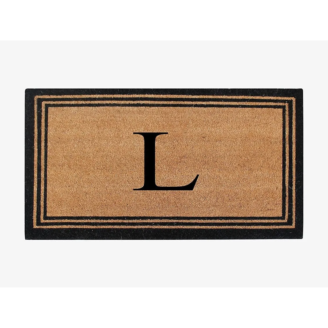 Pure Natural Coir Doormat with Heavy Duty PVC Backing.0.75 Inch Pile Height. Perfect for Outdoor Use