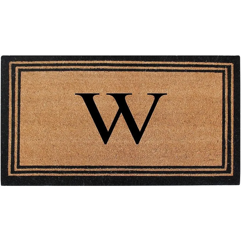 Pure Natural Coir Doormat with Heavy Duty PVC Backing.0.75 Inch Pile Height. Perfect for Outdoor Use